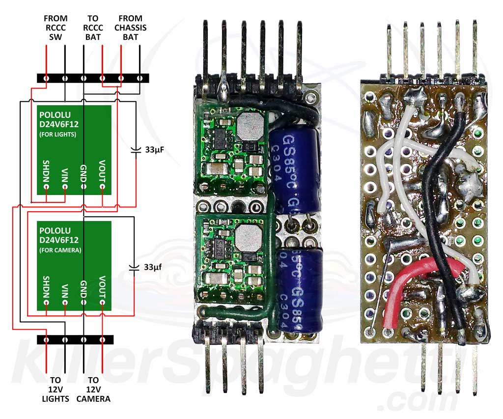 12V Regulator and RCCC V2 for FPV Camera